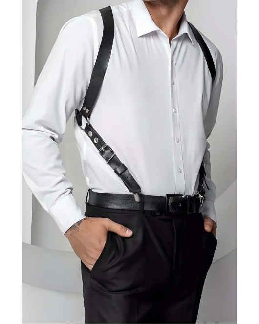 Sırt Detaylı Şık Erkek Kemer, Tarz Erkek Kemer, Erkek T-shirt Kemeri - APFTM205